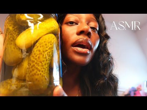 ASMR | EATING PICKLES FOR THE FIRST TIME! 🥒* Crunchy Sounds