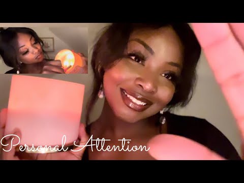 {ASMR} PERSONAL ATTENTION 💗| Hair Brushing, Lotion Sounds, Candles, and Positive Affirmations 💗