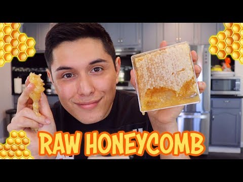 [ASMR] Eating Raw Honeycomb! (For the First Time)