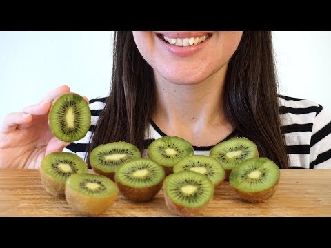 ASMR: Sweet & Juicy Kiwifruit ~ Soft Eating Sounds (No Talking)