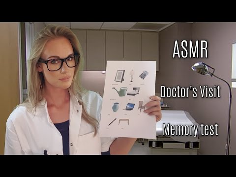 ASMR Doctor's Visit Memory test (soft spoken/whisper/personal attention)