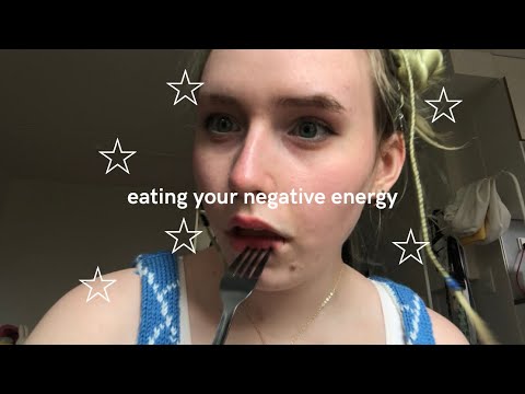 lofi asmr! [subtitled] eating your negative energy!