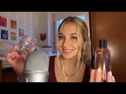 ASMR Fast Tapping on Gifts/Things 🎄 Whispered Rambling