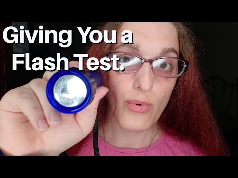 ASMR | Medical Flashlight Test with Up Close Examining & Personal Attention