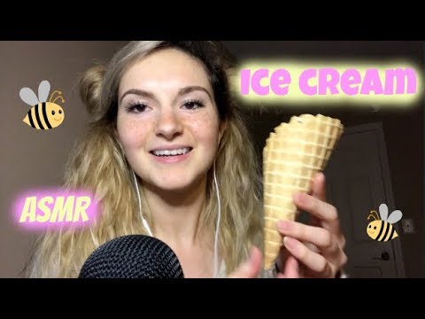 ASMR Gum Chewing & Ice Cream // Whisper Ramble