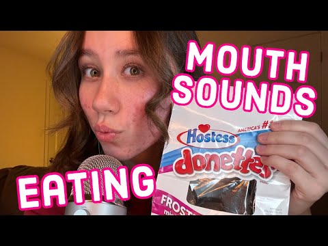 ASMR | eating, rambling, and mouth sounds 🤍