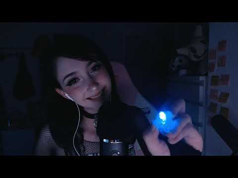 will-o'-wisp in the ASMR cave ☾ tracing comfort words with a flashlight + reverb | custom video