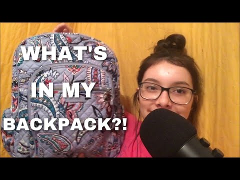 WHATS IN MY BACKPACK | ASMR