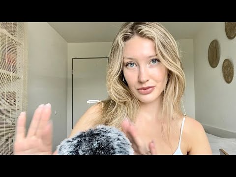 ASMR classic Hand Movements & Sounds | mouth sounds, finger fluttering + snapping