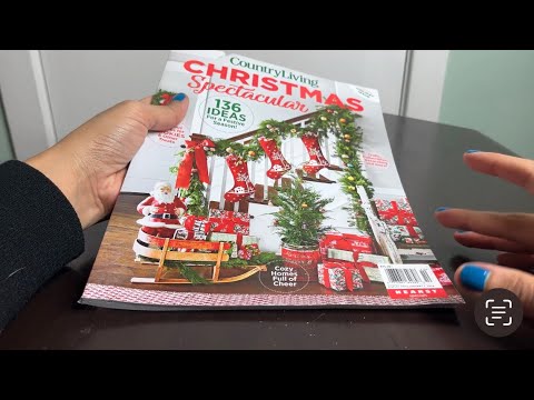 ASMR Christmas Magazine ~ Page Turning
