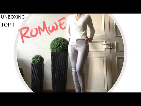 ASMR* Unboxing ROMWE top !