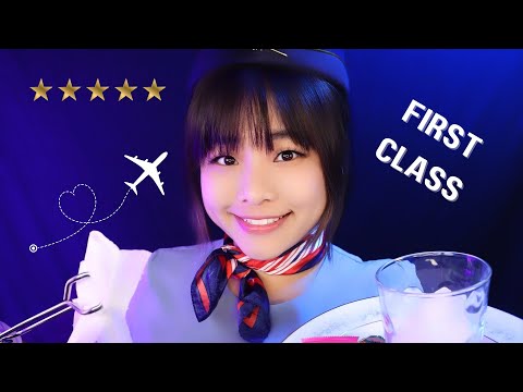 Flight Attendant ASMR | Get Pampered In Luxurious First Class ✈️ | 4K