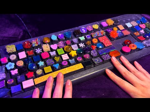 ASMR Handmade Keyboard Typing (Unintelligible Whispering)