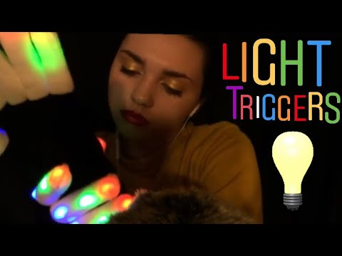 ASMR Light Triggers | LED Gloves + Flash Lights 💡