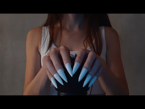 ASMR - FAST AND AGGRESSIVE MIC SCRATCHING with FOAM COVER | extra long nails 😍