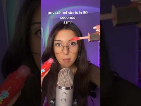 School starts in 30 seconds??? Let me do your makeup #asmr #shorts #shortsvideo