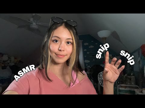 ASMR | Fast Aggressive Haircut (propless personal attention)