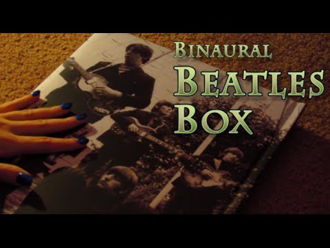ASMR. Binaural Beatles Box! Page Flipping, Tapping, Crinkling (Crisp Soft Spoken)