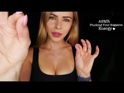 ASMR Plucking Your Negative Energy 💛