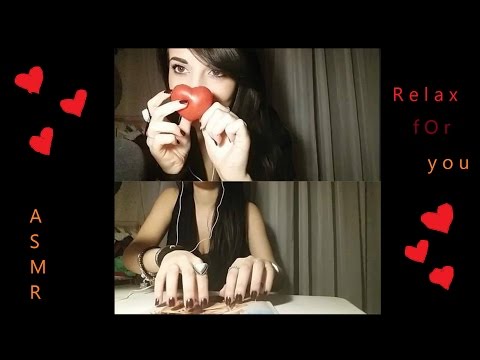 ASMR 📘 Whispering, Page Turning, Heart Slime Sound ❤