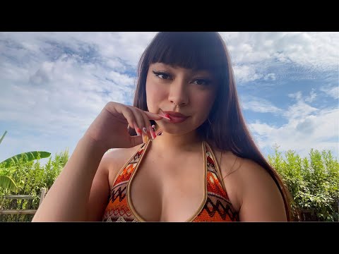 ASMR Doing My Makeup Outside | No Talking for Studying, Sleep, Relaxation (Nature & Tapping Sounds)