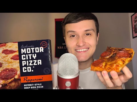 ASMR | Eating Deep Dish Pizza For The 1st Time 🍕💤 (eating sounds)