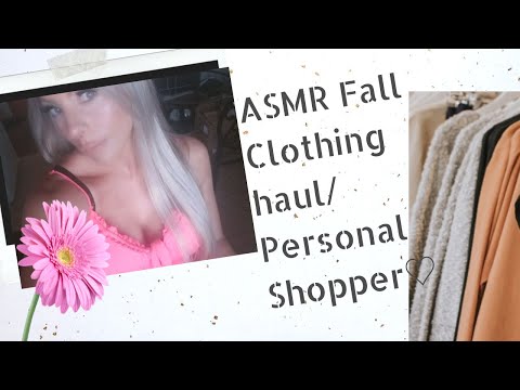 ASMR FALL CLOTHING HAUL/ Your Personal Shopper (Magazine Flip through) #TINGLES