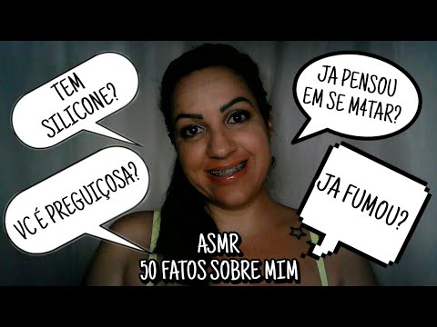 ASMR-50 FATOS SOBRE MIM #rumo2k #asmrportuguês #asmr #fatos