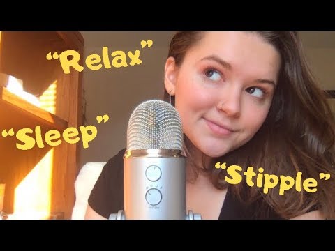 ASMR Trigger Words for Anxiety and Sleep 😴(Relax, Stipple, Coconut, & More)