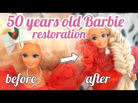 ASMR 50 year old barbie restoration  💁‍♀️