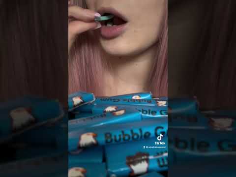 Blue bubble gum! 💙🦋🐬 #asmrvideo #asmrcommunity #satisfyingasmr