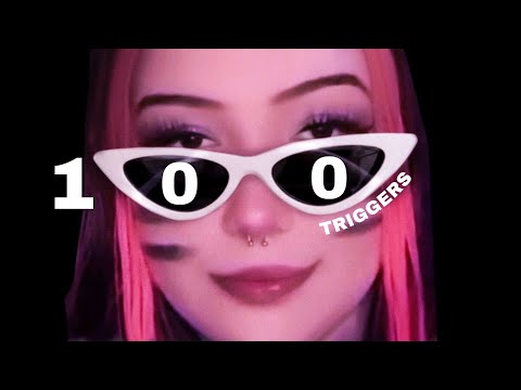 ASMR - 100 TRIGGERS IN 10:41 MINUTES