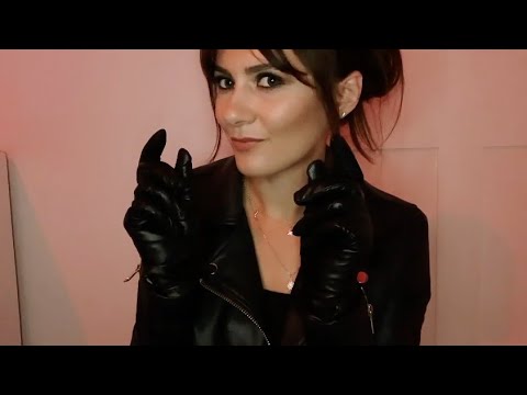 [ASMR] LEATHER Triggers | Brushing & Scratching Jacket, Gloves, Purse & More