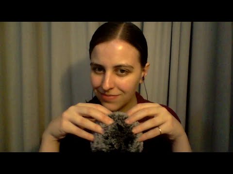 ASMR Fluffy Mic Brushing/Stroking with Soothing 'It's OK' and Counting