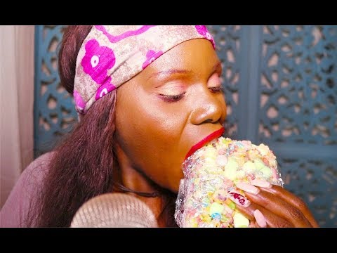  Rice Krispy Treat Snack ASMR Marshmallows Eating Sounds  | He Seen Me