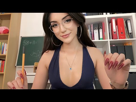 The Girl In The Back Of The Class Tries To Get Your Attention - ASMR hair play & personal attention