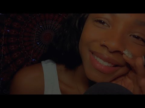 ASMR UP CLOSE CUPPED WHISPERING | saying & tracing your names ❤️