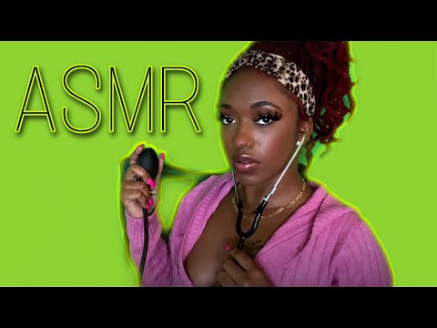 ASMR DR. Love relaxes you 💕. HEART BEAT SOUNDS, MOUTH SOUNDS, HAIR SCRATCHING & MORE!