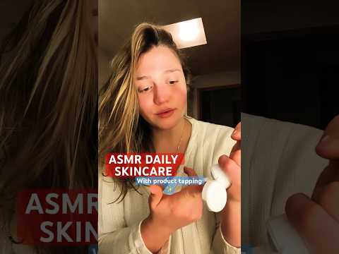 ASMR SKINCARE ROUTINE #asmrshorts #asmr #asmrskincare #skincare #asmrsounds #skincareasmr #tapping