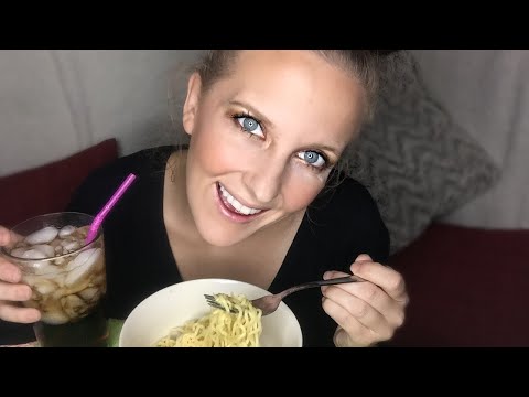 ASMR Eating & Drinking W/ Personal Attention Lo-Fi (Whispering, Finger Fluttering, Roman Noodles)