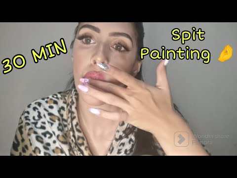 ASMR 30 Minutos OF Spit Painting 🤌💦