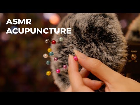 ASMR Relaxing Brain Massage and Acupuncture Session (No Talking)