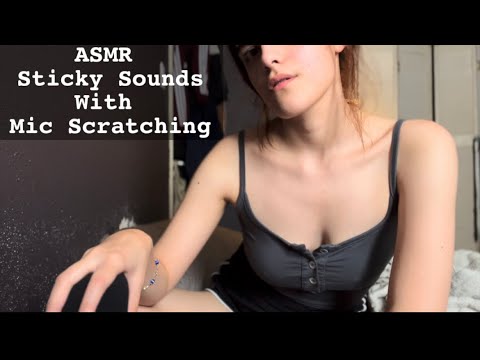 ASMR Sticky Tape Sounds with Mic Scratching