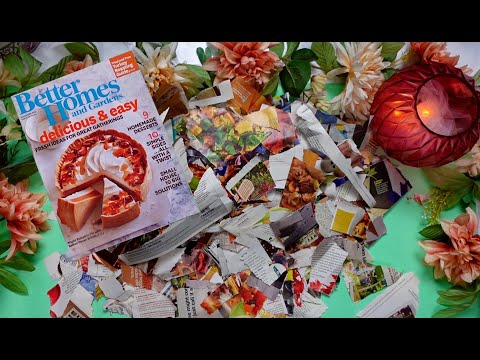 ASMR |Tearing/Ripping Magazine (Paper Sounds, Page Turning, No Talking, Viewer Request)