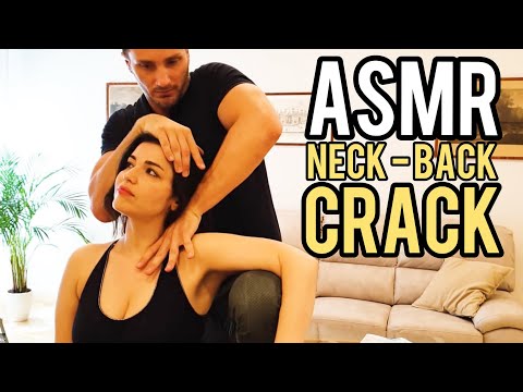 ASMR | 40 CRACKS NECK and BACK | CHIROPRACTIC ADJUSTMENT | ASMR BARBER