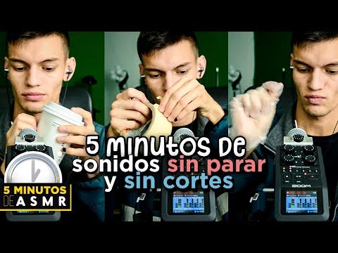 ASMR - 5 MINUTOS DE ASMR | Hago sonidos SIN CORTES Y SIN PARAR | ASMR Español