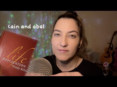 Bible Asmr || who were cain and abel? life application study bible read (whispering, crickly)
