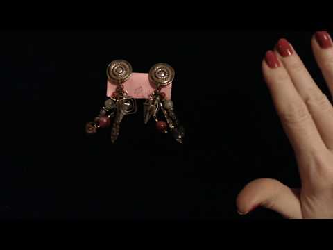 ASMR | Mini Jewelry Haul / Converting Pierced Earrings (Whisper)