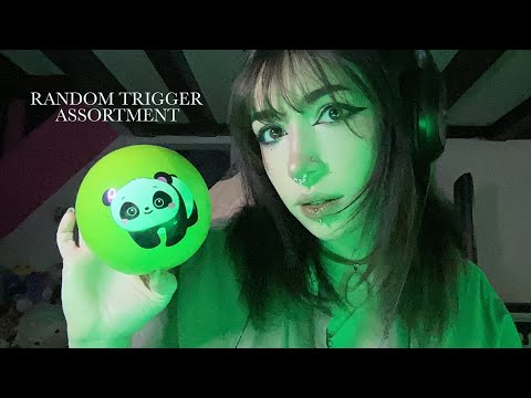 Random Trigger Assortment ASMR | Tapping, Scratching, Whispering, Lid Sounds, Crunchy Sounds