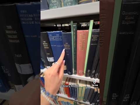 Library ASMR #bookasmr  #lofiasmr #publicasmr